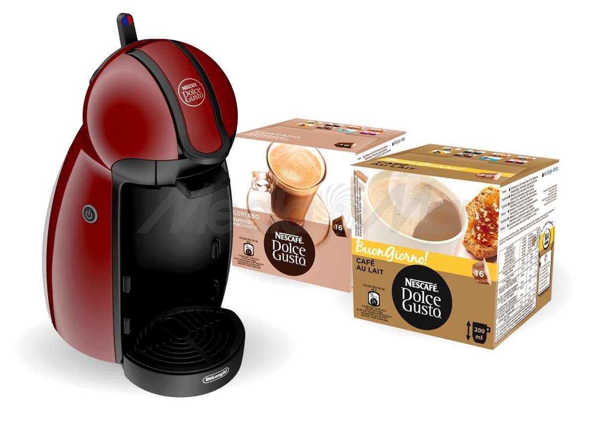 Oferta Cafetera Delonghi Piccolo Roja| cafetera piccolo roja EDG200R |  Electrodomesta