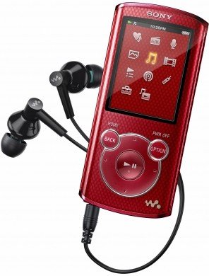 Reproductor Mp3 Sony NWZ-E463 rojo, Comprar on line Mp3 Sony, Tienda Sony  NWZ mp3 rojo