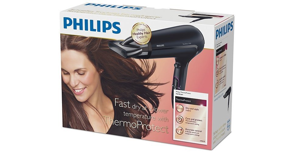 Secador Philips ThermoProtect HP8230/00 | secador de pelo 2100w | comprar |  Electrodomesta