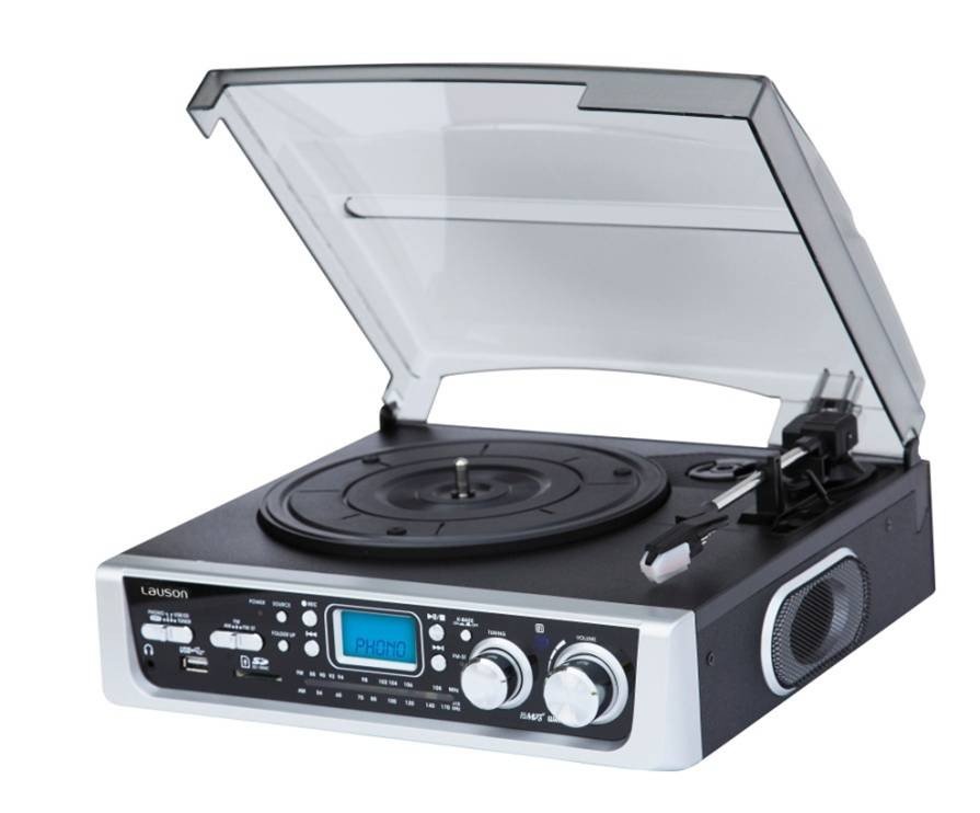 Usb Tocadiscos Retro Lauson Gira Discos Tocadiscos Retro Lauson